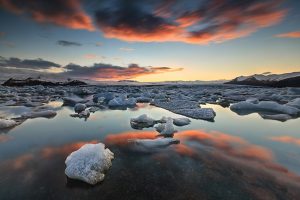 Atardecer en Islandia