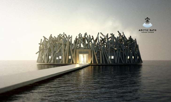 Suecia te invita a alojarte en Arctic Bath, un hotel flotante