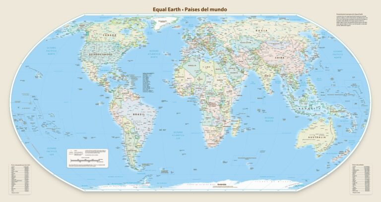 mapa Equal Earth