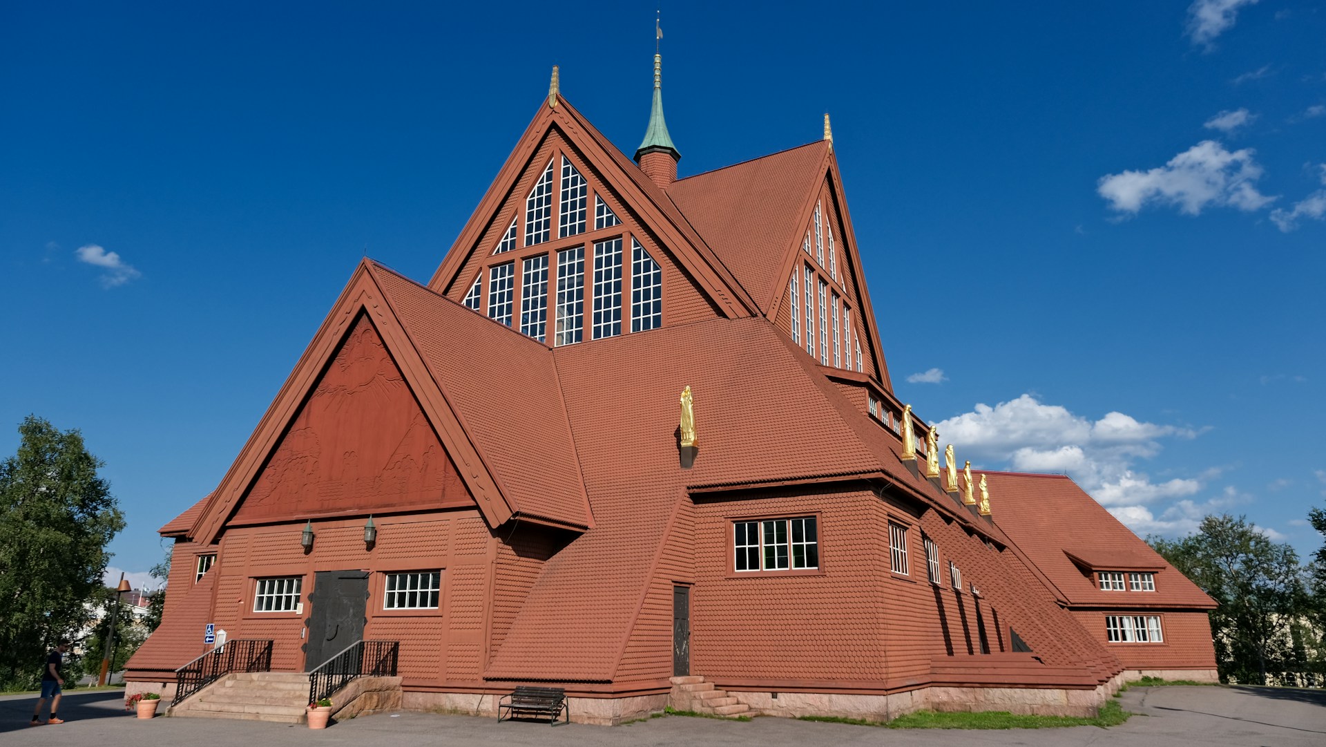 iglesia-de-kiruna Iglesia de Kiruna, el templo de madera rojiza trasladado por la expansión de la mina